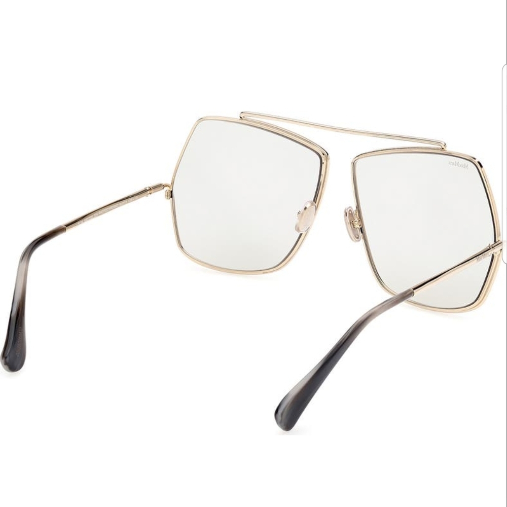 MaxMara Gold Geometric Glasses